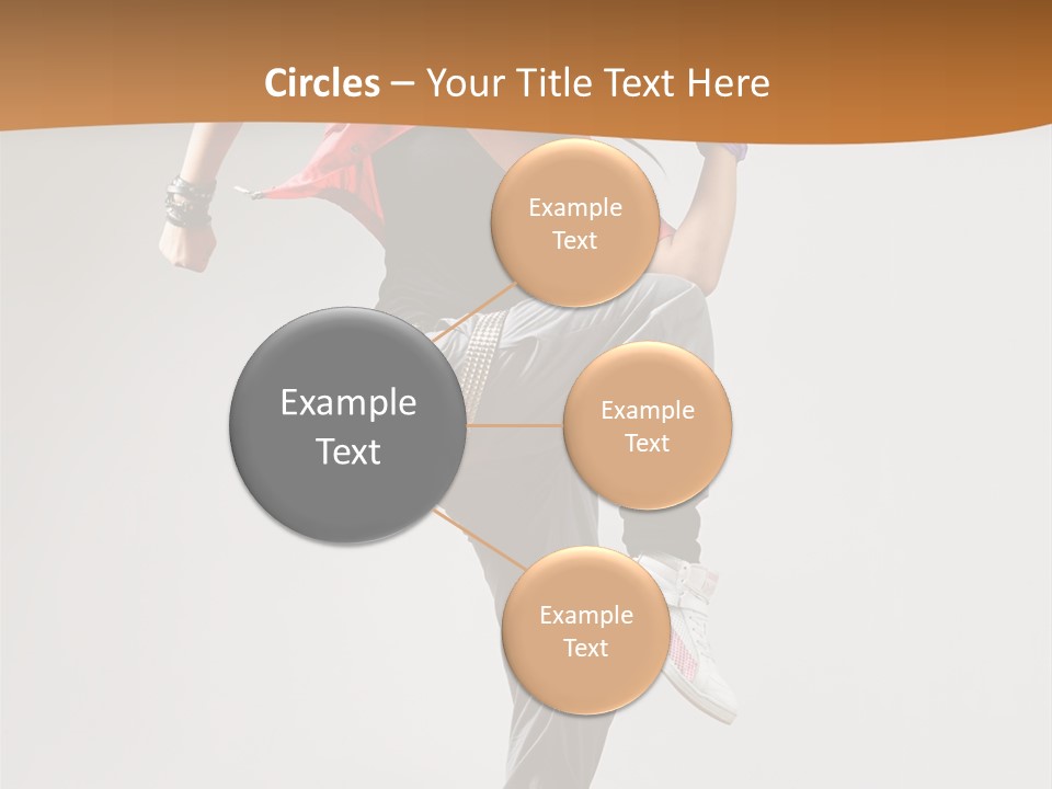 Flexibility Action Woman PowerPoint Template