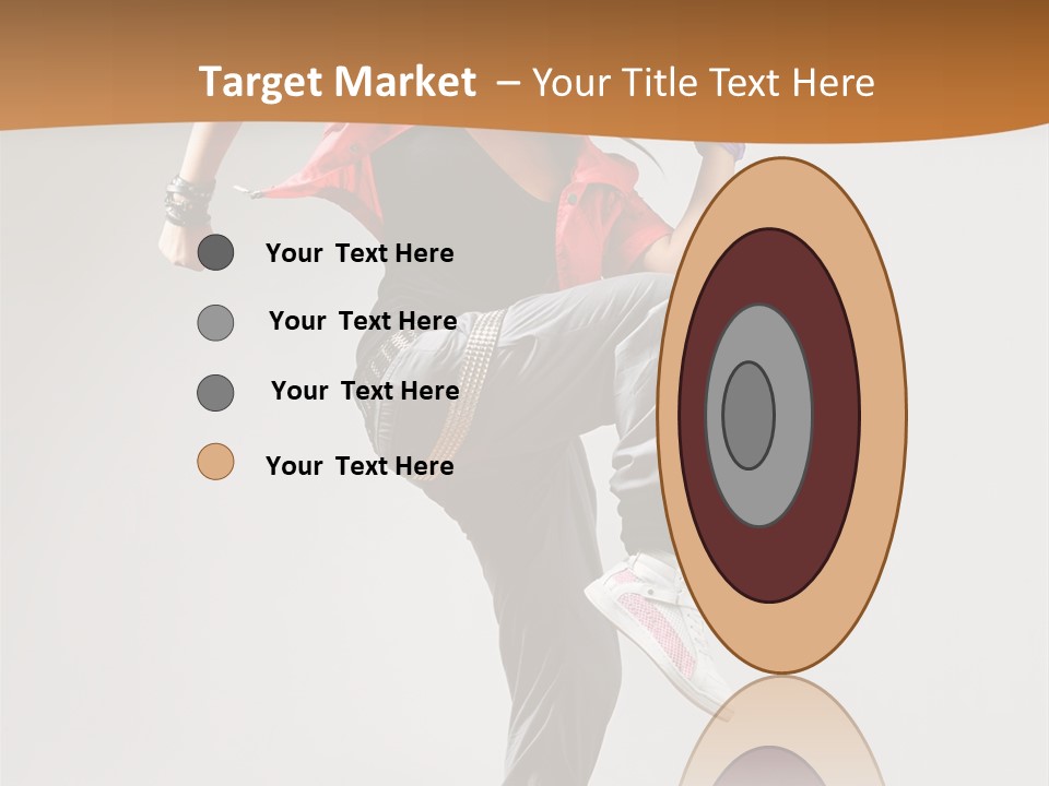 Flexibility Action Woman PowerPoint Template