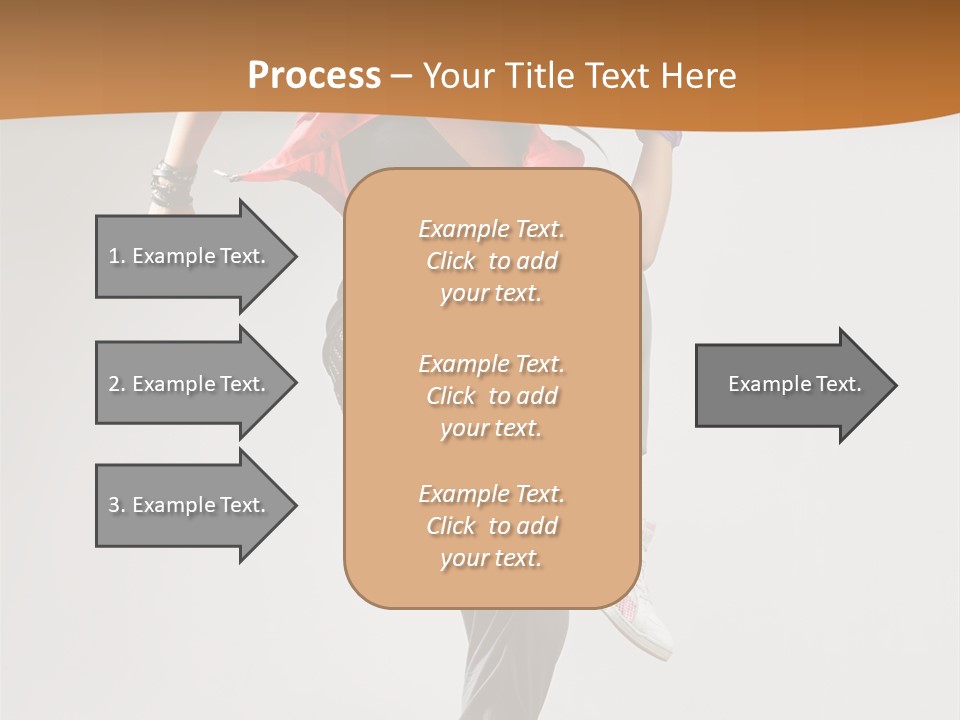Flexibility Action Woman PowerPoint Template
