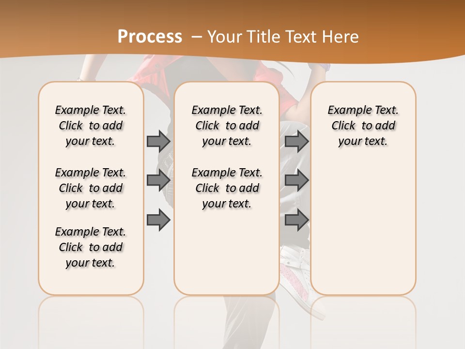 Flexibility Action Woman PowerPoint Template