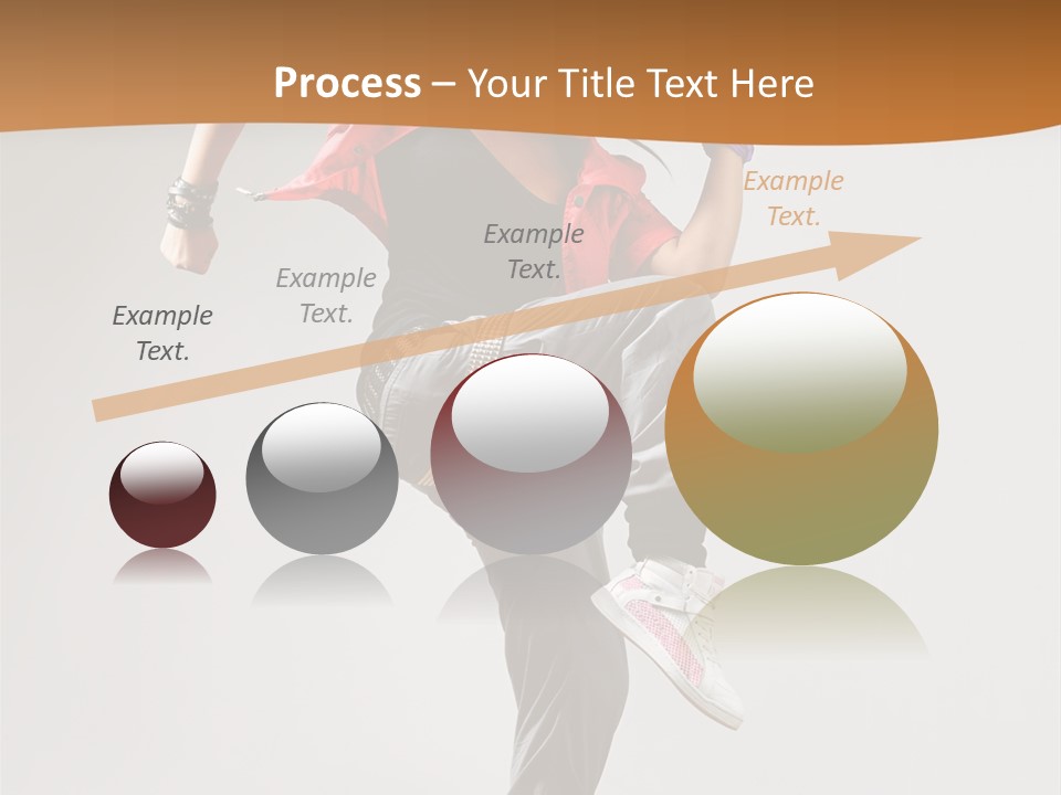 Flexibility Action Woman PowerPoint Template