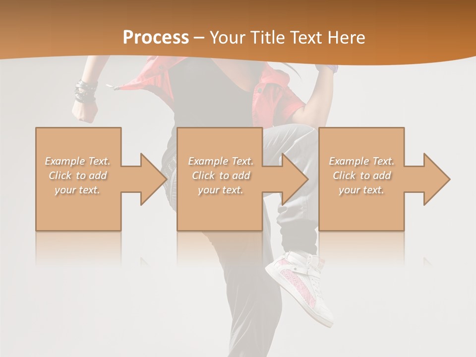 Flexibility Action Woman PowerPoint Template