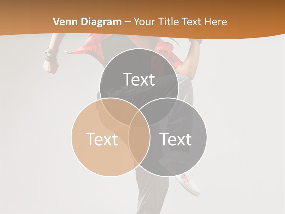 Flexibility Action Woman PowerPoint Template