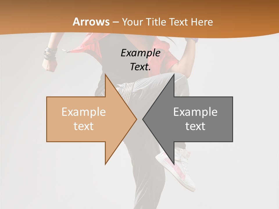 Flexibility Action Woman PowerPoint Template