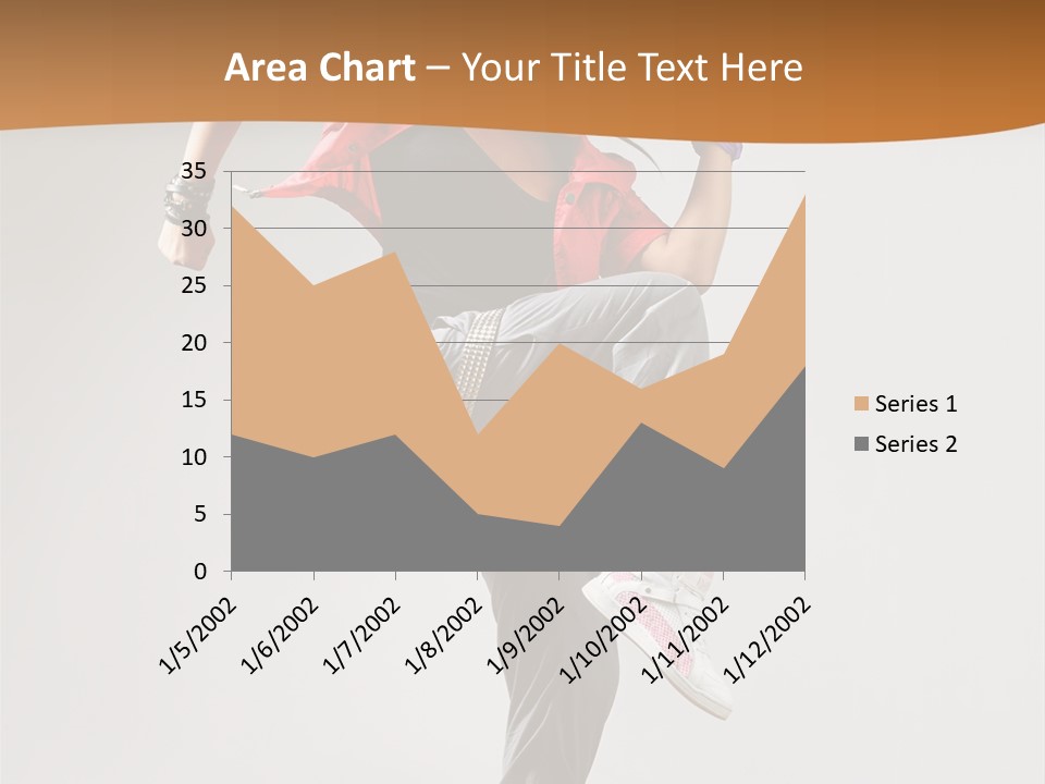 Flexibility Action Woman PowerPoint Template