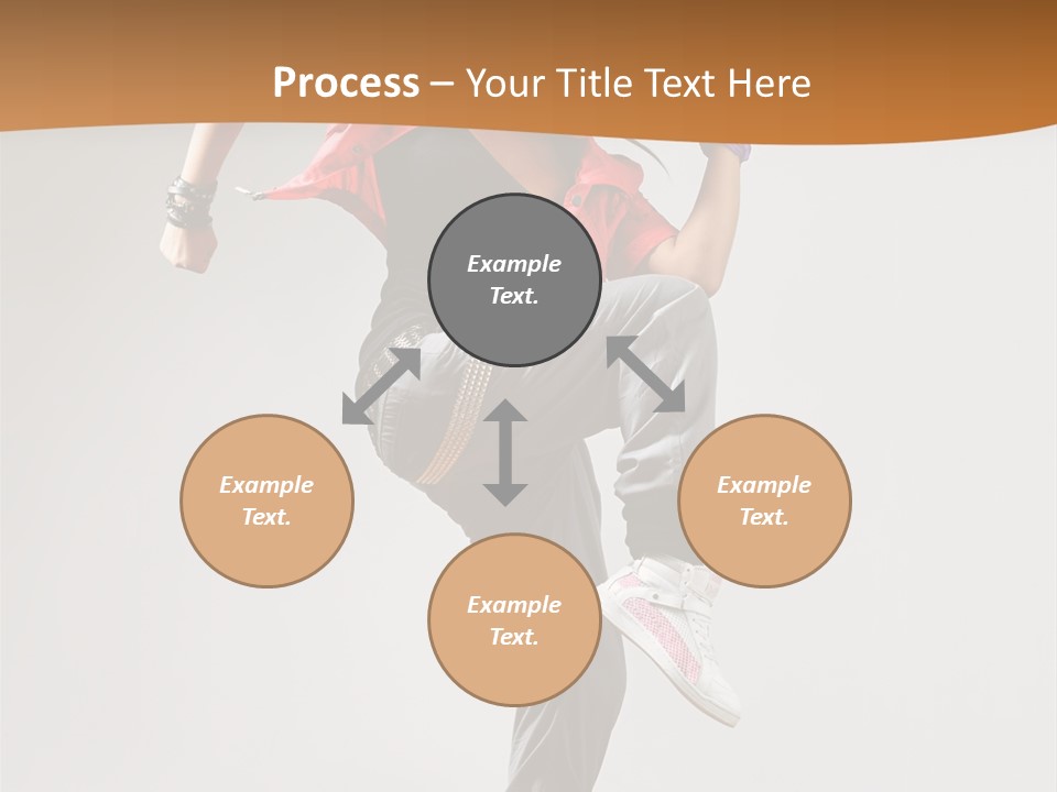 Flexibility Action Woman PowerPoint Template