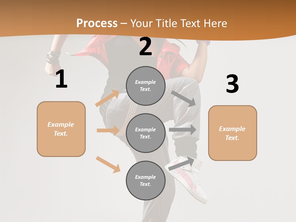 Flexibility Action Woman PowerPoint Template