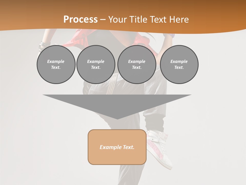 Flexibility Action Woman PowerPoint Template