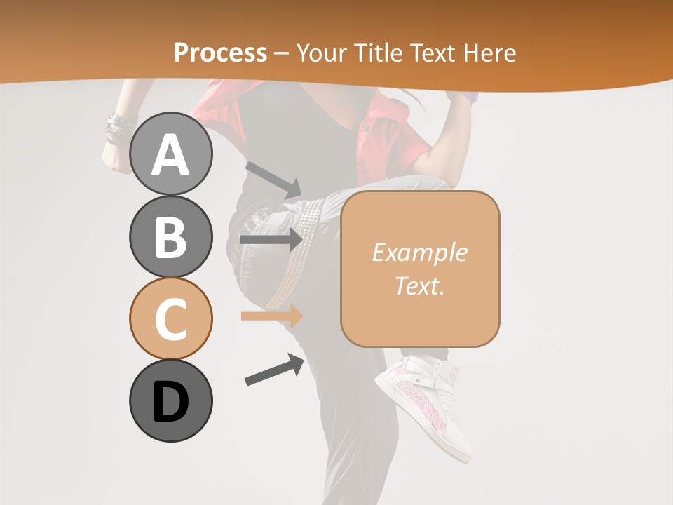 Flexibility Action Woman PowerPoint Template