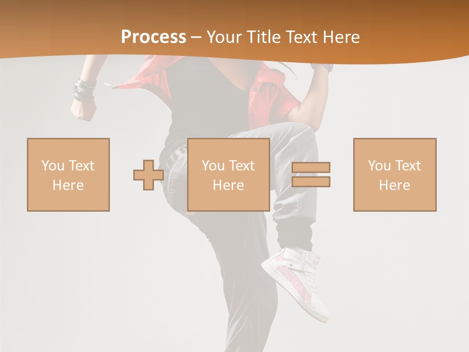 Flexibility Action Woman PowerPoint Template