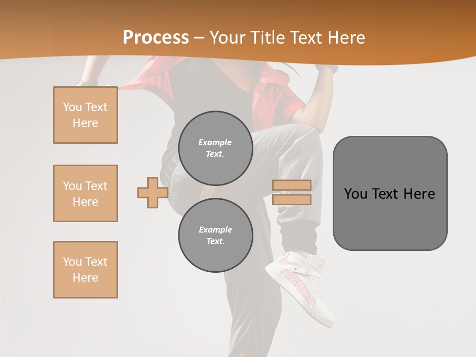 Flexibility Action Woman PowerPoint Template