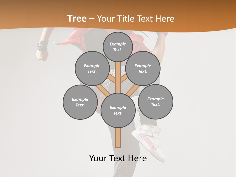 Flexibility Action Woman PowerPoint Template