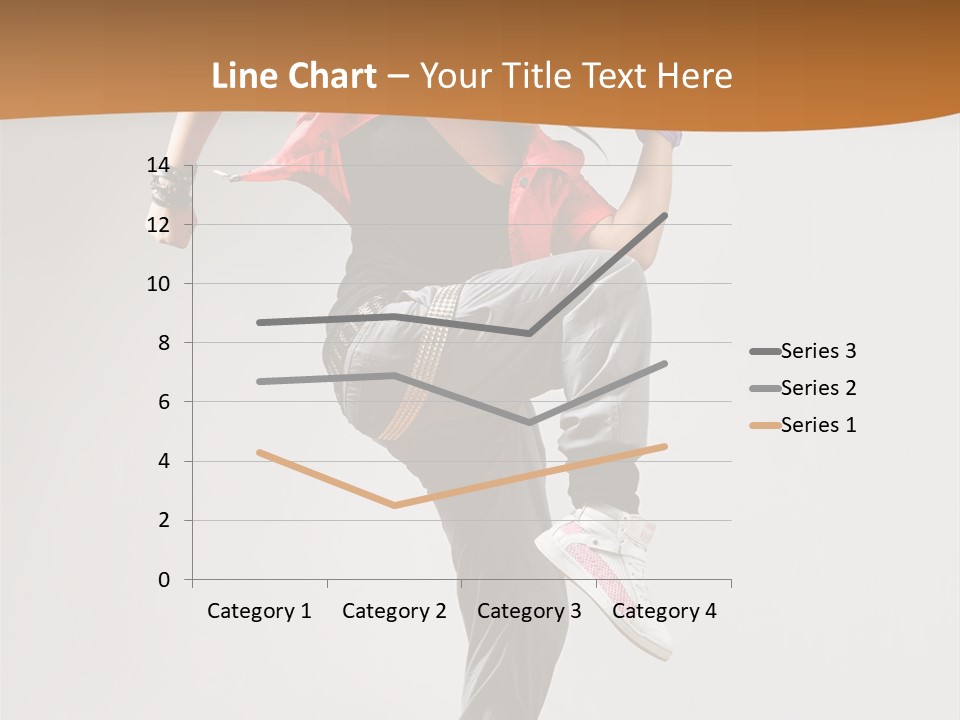 Flexibility Action Woman PowerPoint Template