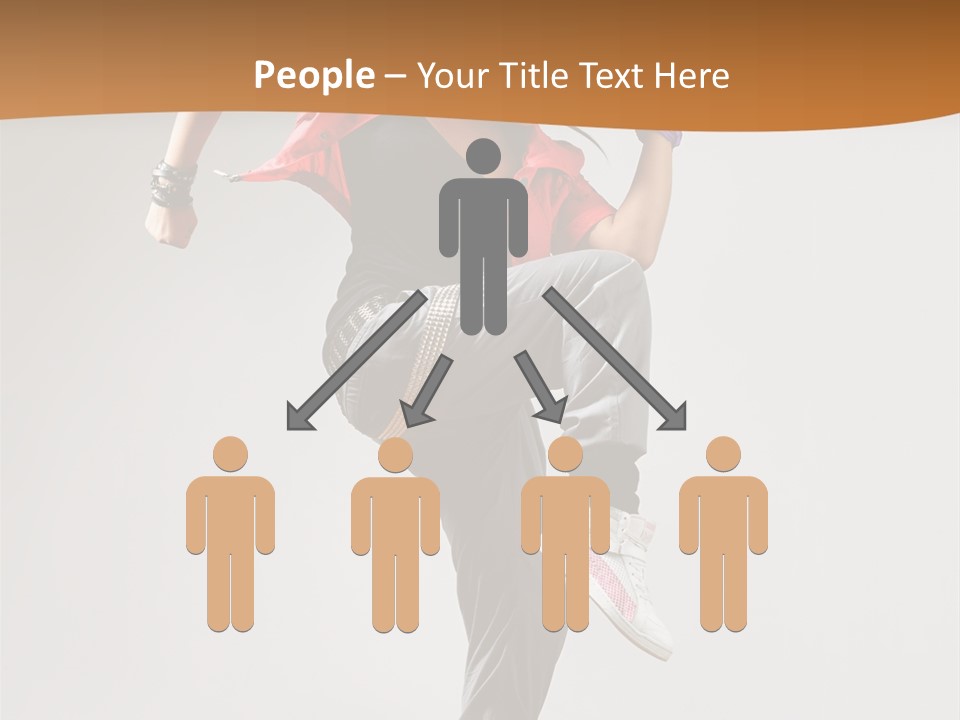 Flexibility Action Woman PowerPoint Template