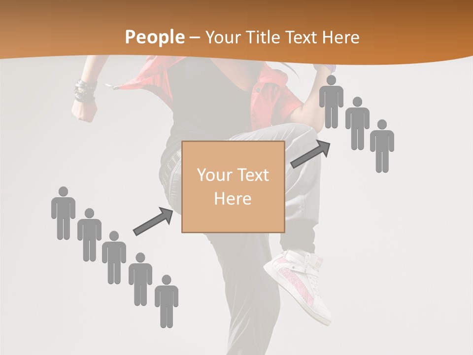 Flexibility Action Woman PowerPoint Template