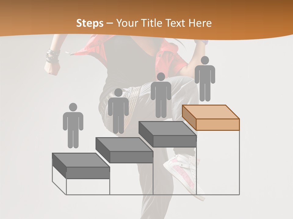 Flexibility Action Woman PowerPoint Template