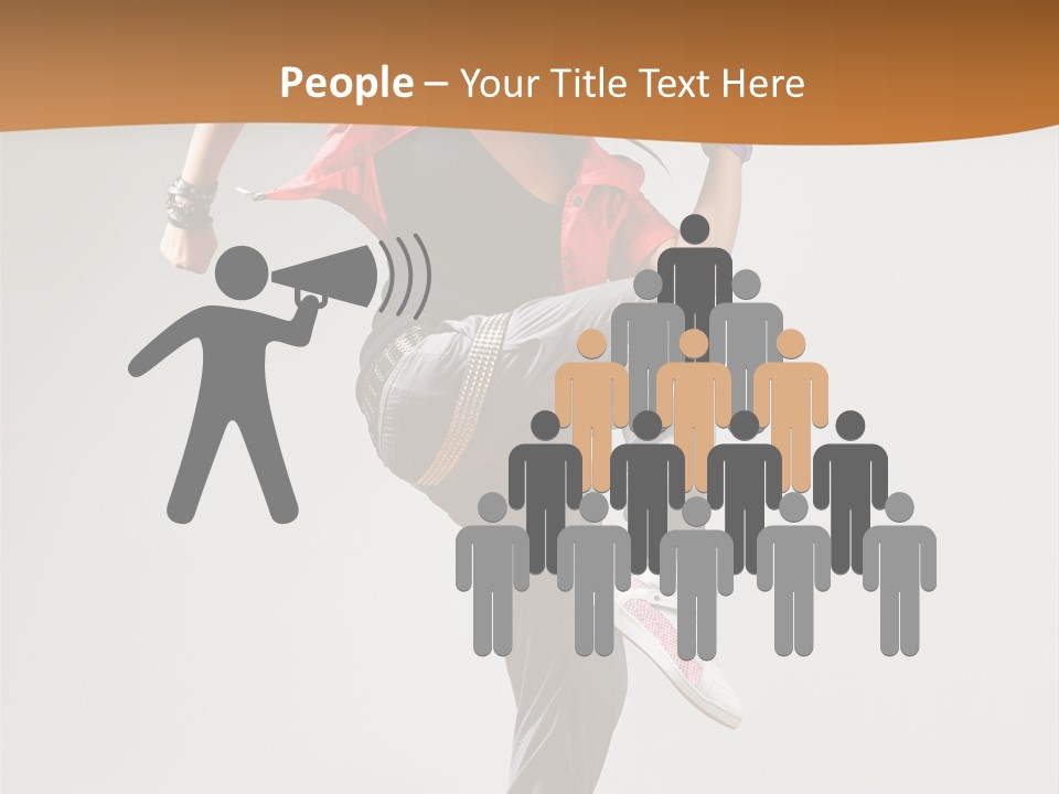 Flexibility Action Woman PowerPoint Template