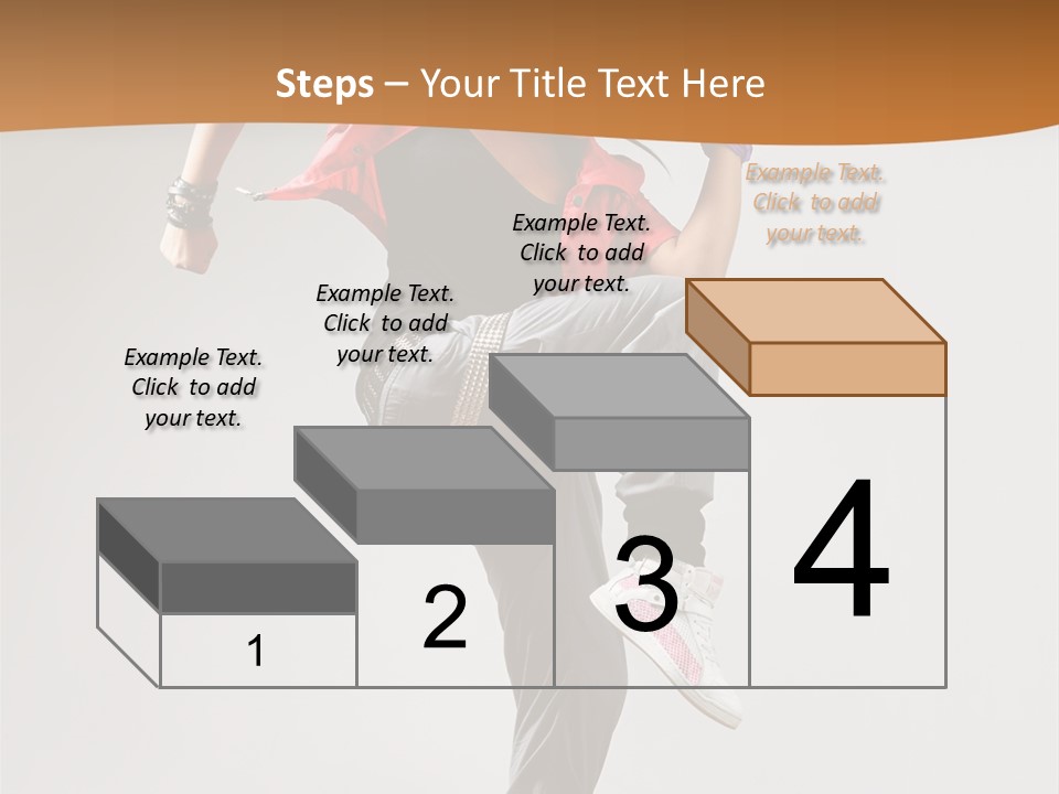 Flexibility Action Woman PowerPoint Template