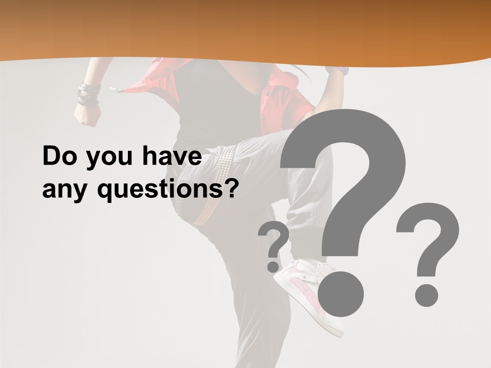 Flexibility Action Woman PowerPoint Template