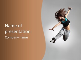 Behavior Grace Dancer PowerPoint Template