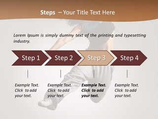 Behavior Grace Dancer PowerPoint Template