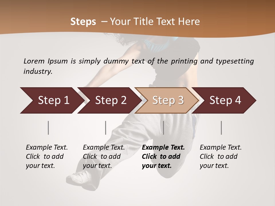 Behavior Grace Dancer PowerPoint Template
