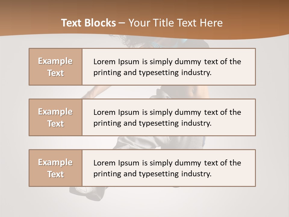Behavior Grace Dancer PowerPoint Template