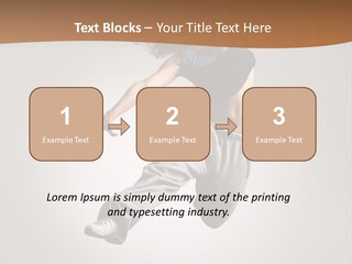 Behavior Grace Dancer PowerPoint Template