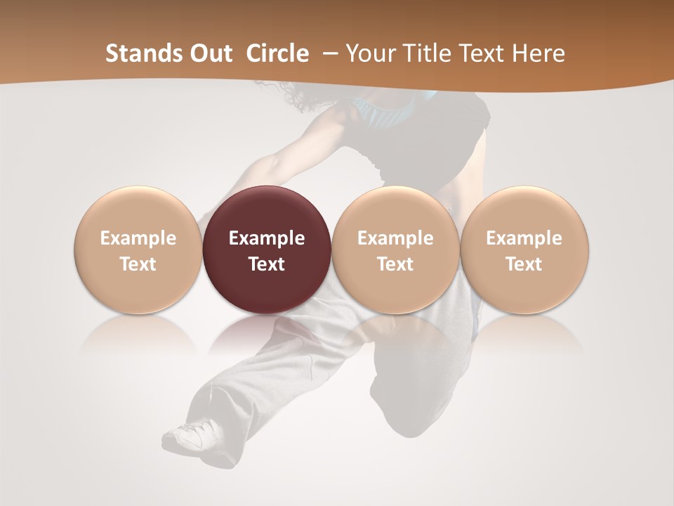 Behavior Grace Dancer PowerPoint Template