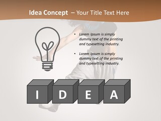 Behavior Grace Dancer PowerPoint Template