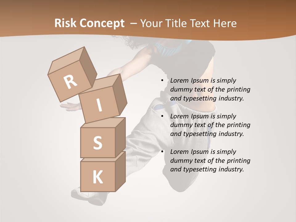 Behavior Grace Dancer PowerPoint Template