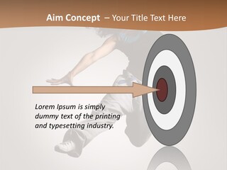 Behavior Grace Dancer PowerPoint Template