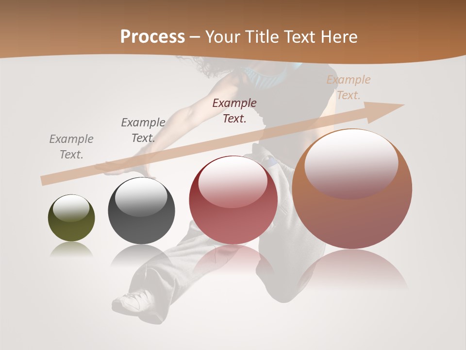 Behavior Grace Dancer PowerPoint Template