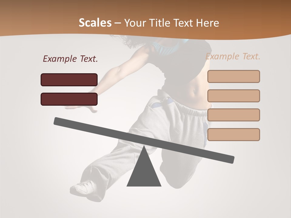 Behavior Grace Dancer PowerPoint Template