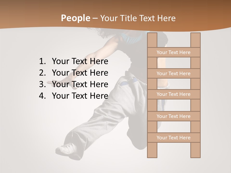 Behavior Grace Dancer PowerPoint Template