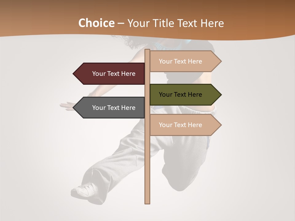 Behavior Grace Dancer PowerPoint Template