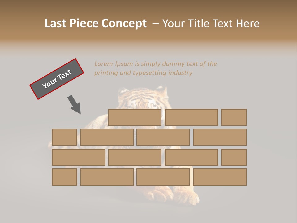 Siberian Wildlife Striped PowerPoint Template
