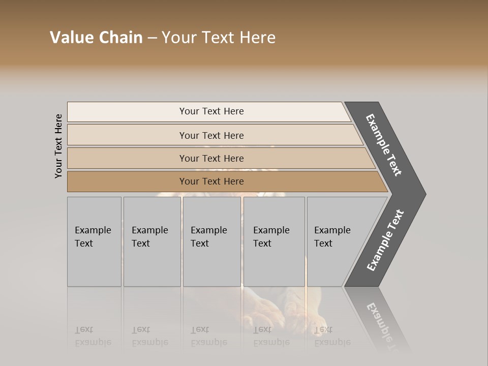 Siberian Wildlife Striped PowerPoint Template