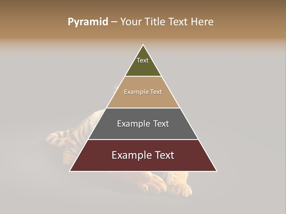 Siberian Wildlife Striped PowerPoint Template