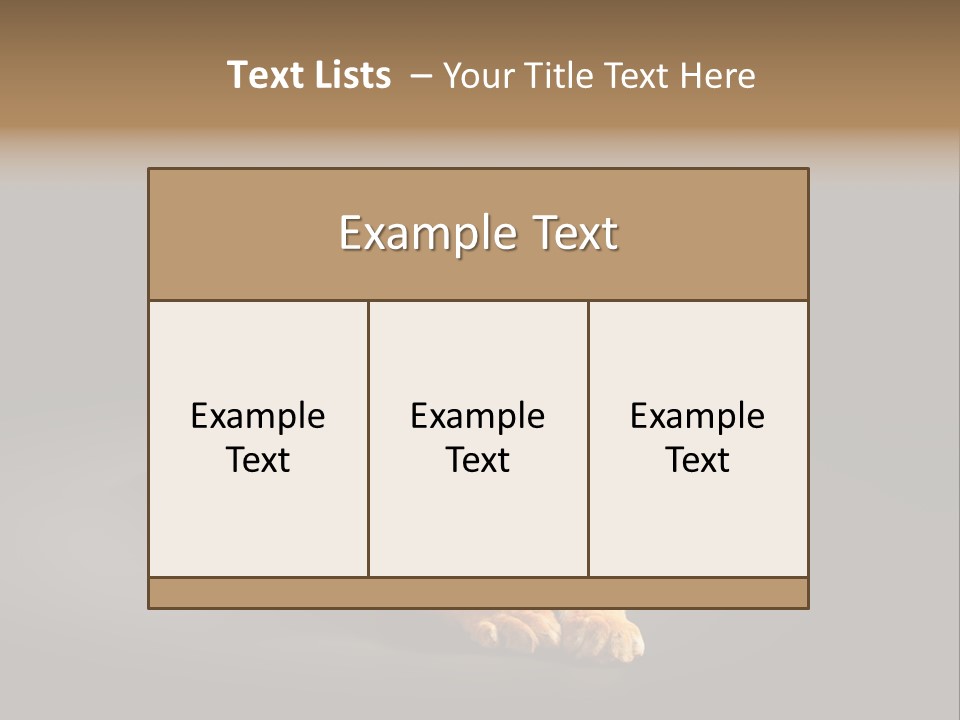Siberian Wildlife Striped PowerPoint Template