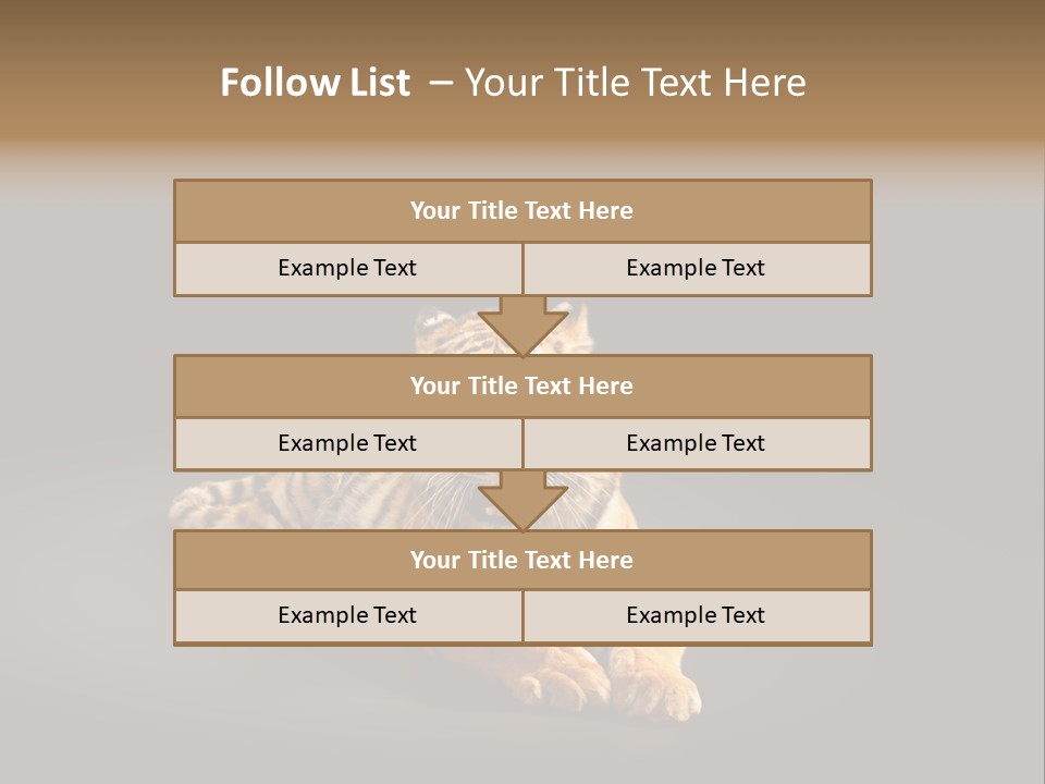 Siberian Wildlife Striped PowerPoint Template