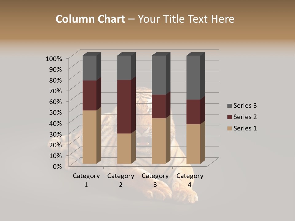 Siberian Wildlife Striped PowerPoint Template