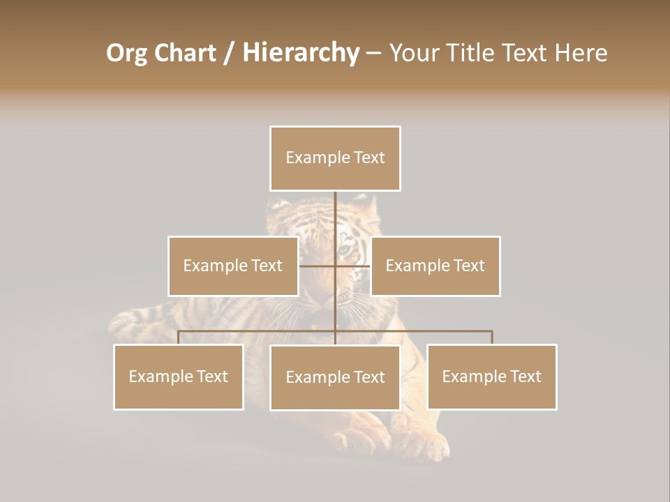 Siberian Wildlife Striped PowerPoint Template