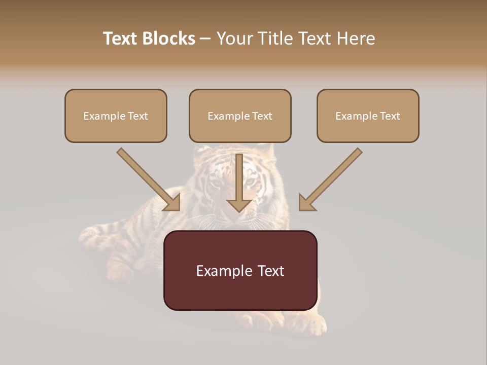 Siberian Wildlife Striped PowerPoint Template