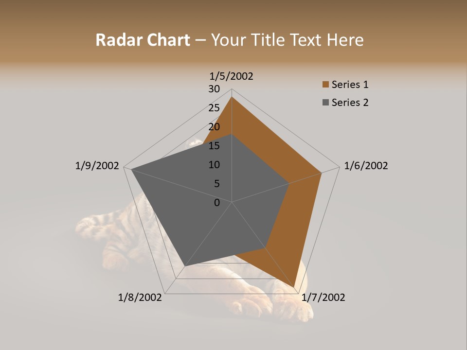 Siberian Wildlife Striped PowerPoint Template