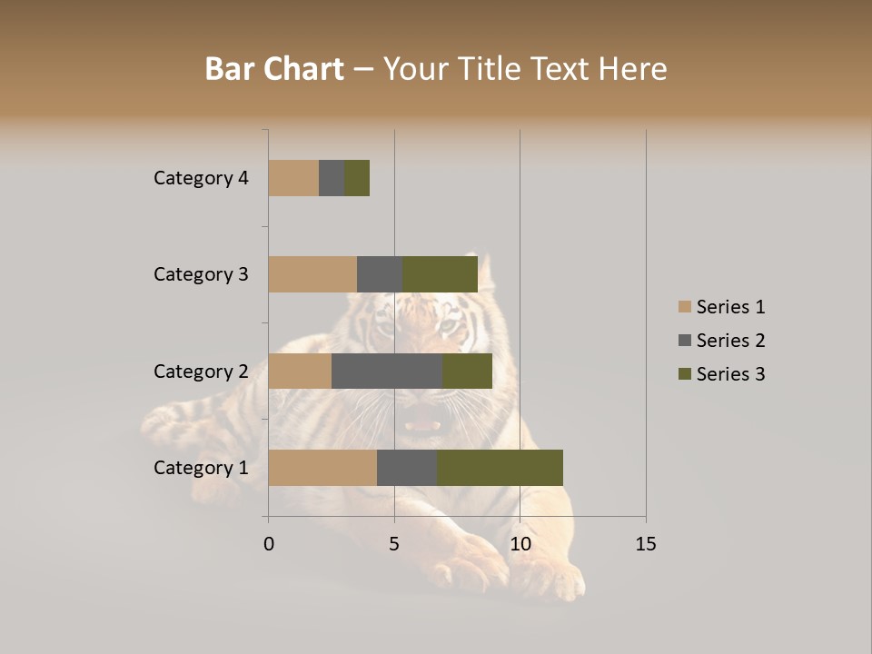 Siberian Wildlife Striped PowerPoint Template