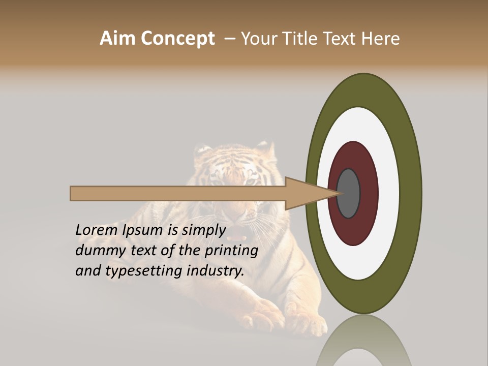 Siberian Wildlife Striped PowerPoint Template