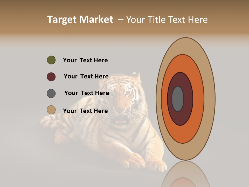 Siberian Wildlife Striped PowerPoint Template