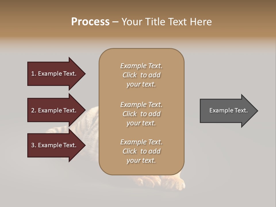 Siberian Wildlife Striped PowerPoint Template