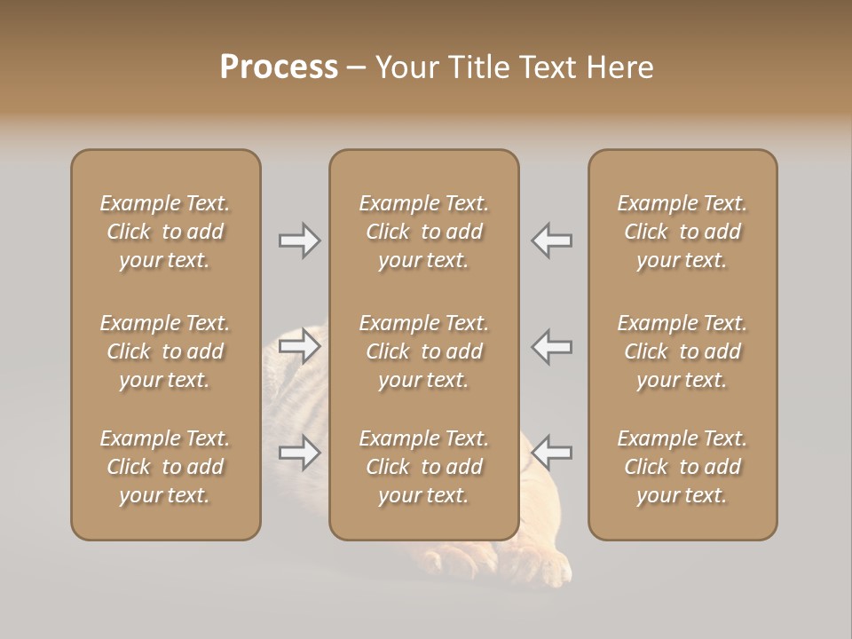 Siberian Wildlife Striped PowerPoint Template